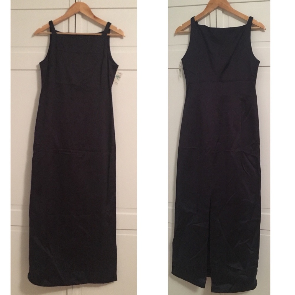 NWT John Bartlett navy maxi dress (size 40/6)